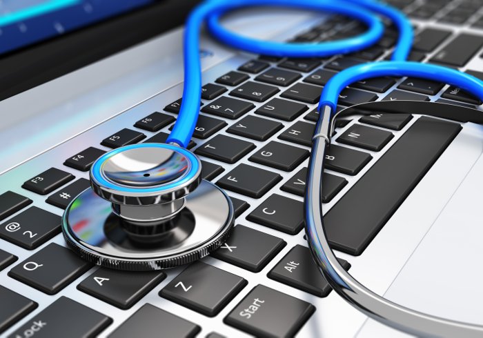 Stethoscope On Laptop Keyboard Service